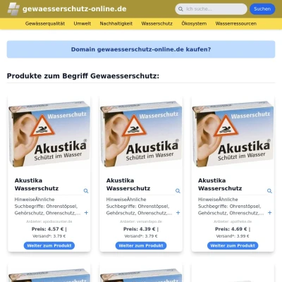 Screenshot gewaesserschutz-online.de