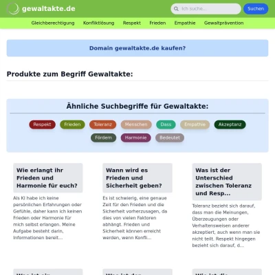 Screenshot gewaltakte.de