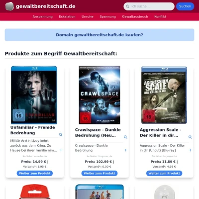 Screenshot gewaltbereitschaft.de