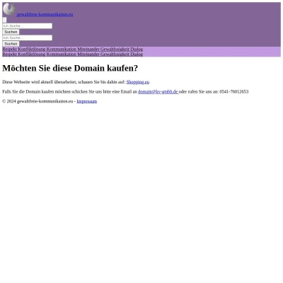 Screenshot gewaltfreie-kommunikation.eu