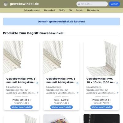 Screenshot gewebewinkel.de