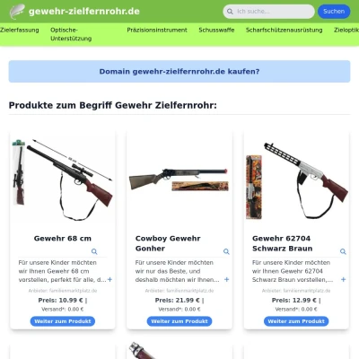 Screenshot gewehr-zielfernrohr.de