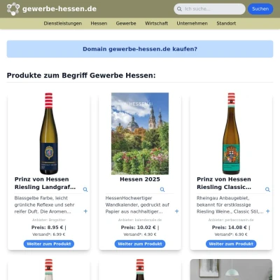 Screenshot gewerbe-hessen.de