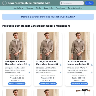 Screenshot gewerbeimmobilie-muenchen.de