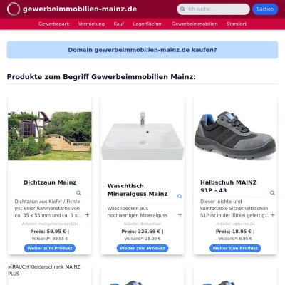 Screenshot gewerbeimmobilien-mainz.de