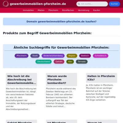 Screenshot gewerbeimmobilien-pforzheim.de