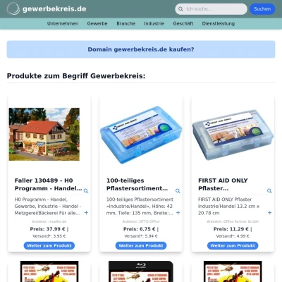 Screenshot gewerbekreis.de