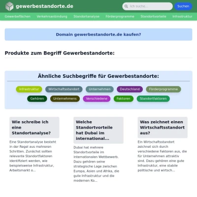 Screenshot gewerbestandorte.de