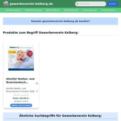 Screenshot gewerbeverein-kelberg.de