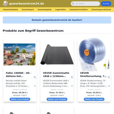 Screenshot gewerbezentrum24.de