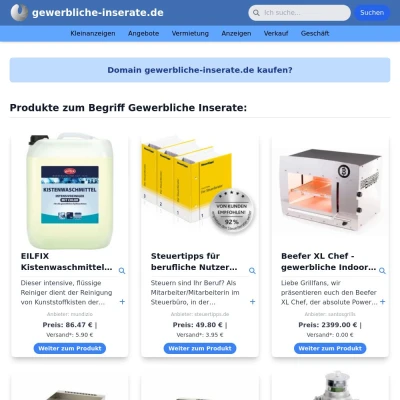 Screenshot gewerbliche-inserate.de