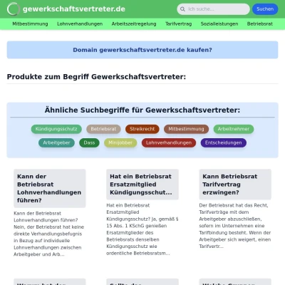 Screenshot gewerkschaftsvertreter.de