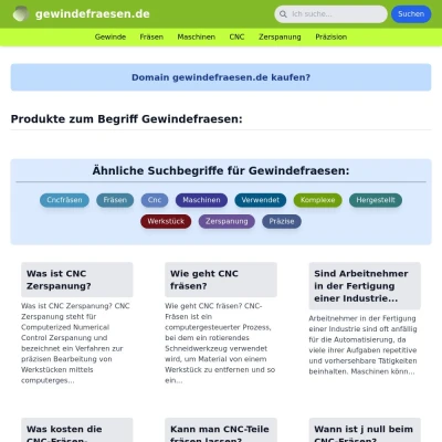 Screenshot gewindefraesen.de