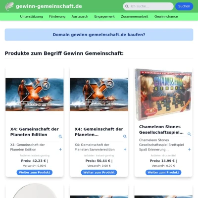 Screenshot gewinn-gemeinschaft.de