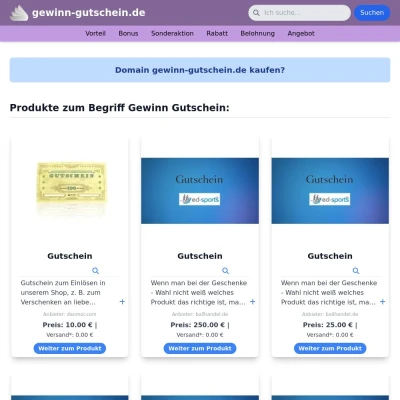 Screenshot gewinn-gutschein.de