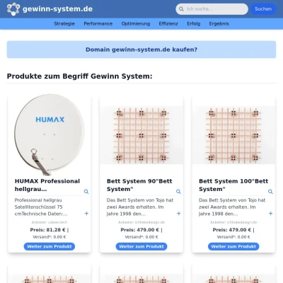 Screenshot gewinn-system.de