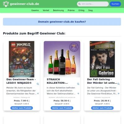 Screenshot gewinner-club.de