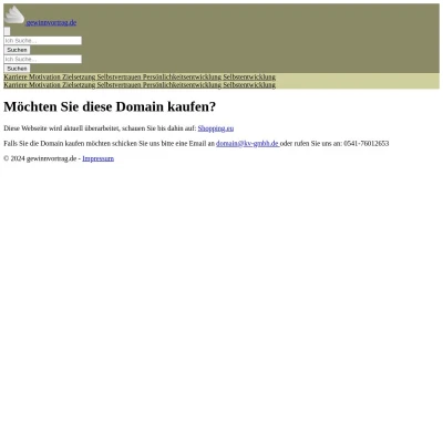 Screenshot gewinnvortrag.de