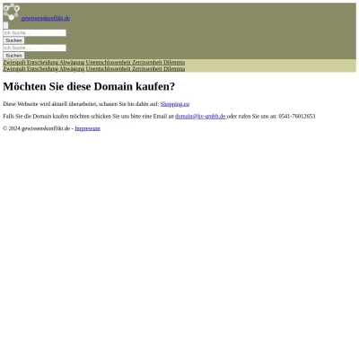 Screenshot gewissenskonflikt.de