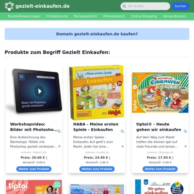 Screenshot gezielt-einkaufen.de