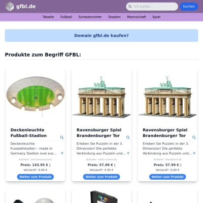 Screenshot gfbl.de