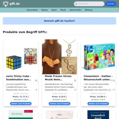 Screenshot gffl.de