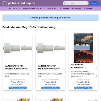 Screenshot gichterkrankung.de