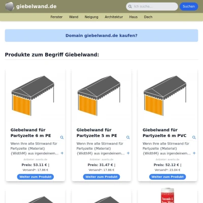 Screenshot giebelwand.de