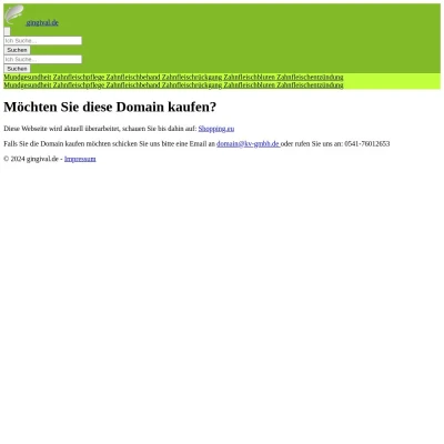 Screenshot gingival.de