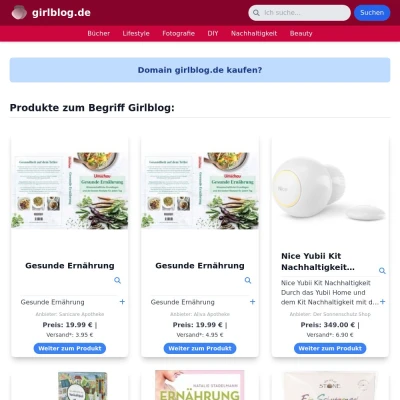 Screenshot girlblog.de