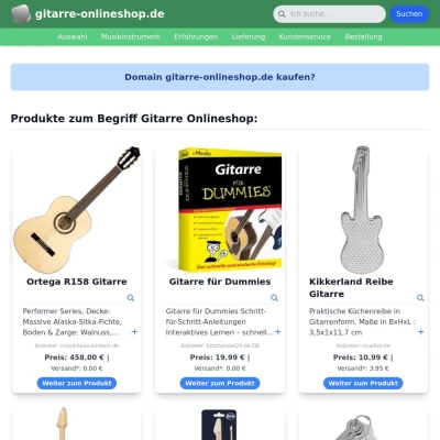 Screenshot gitarre-onlineshop.de