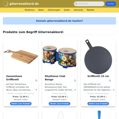 Screenshot gitarrenakkord.de
