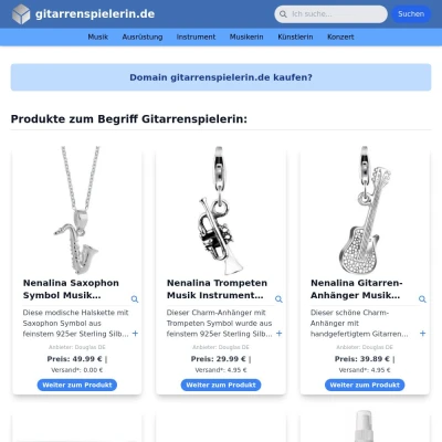 Screenshot gitarrenspielerin.de