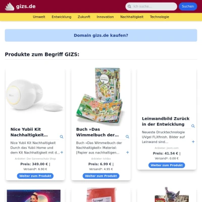Screenshot gizs.de