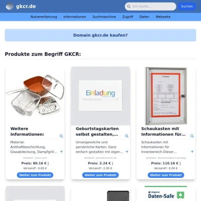 Screenshot gkcr.de