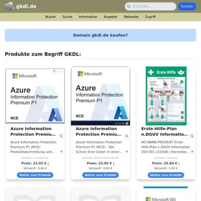 Screenshot gkdl.de