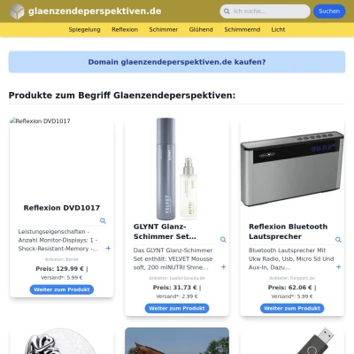 Screenshot glaenzendeperspektiven.de