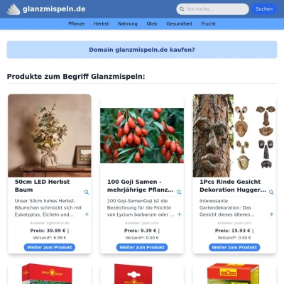 Screenshot glanzmispeln.de