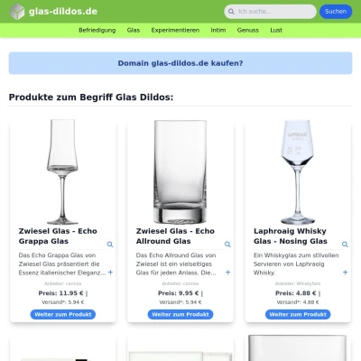 Screenshot glas-dildos.de