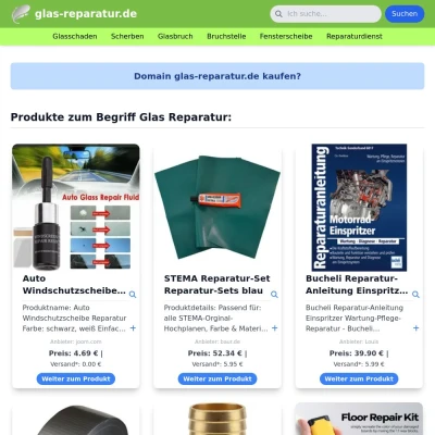 Screenshot glas-reparatur.de