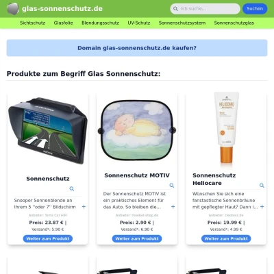 Screenshot glas-sonnenschutz.de