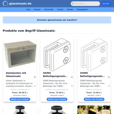 Screenshot glaseinsatz.de