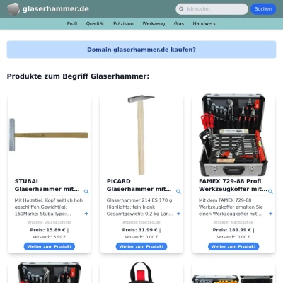 Screenshot glaserhammer.de