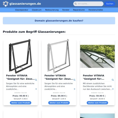 Screenshot glassanierungen.de