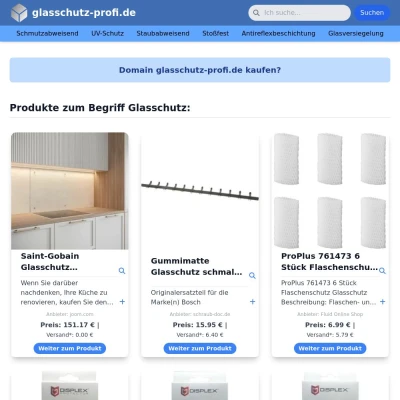 Screenshot glasschutz-profi.de