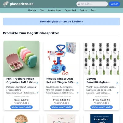 Screenshot glasspritze.de
