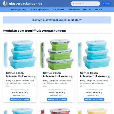 Screenshot glasverpackungen.de