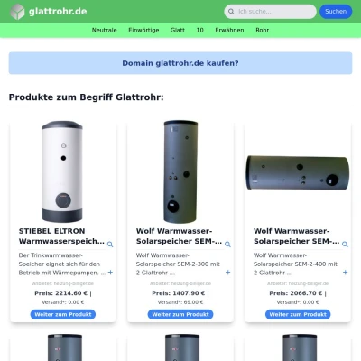 Screenshot glattrohr.de