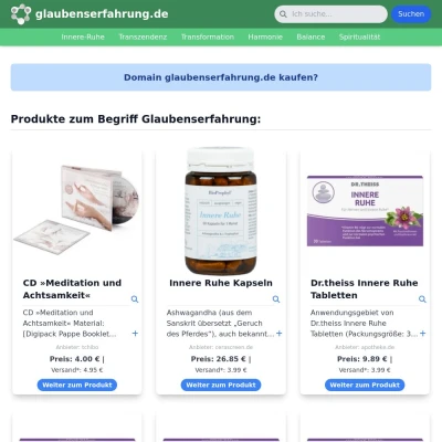 Screenshot glaubenserfahrung.de