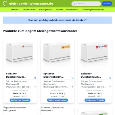 Screenshot gleichgewichtskonstante.de